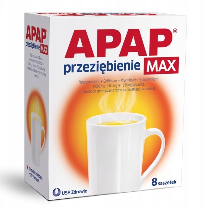 Apap Przeziębienie Max 8 saszetek