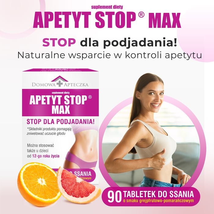 Apetyt Stop Max tabletki do ssania na odchudzanie, 90 szt.