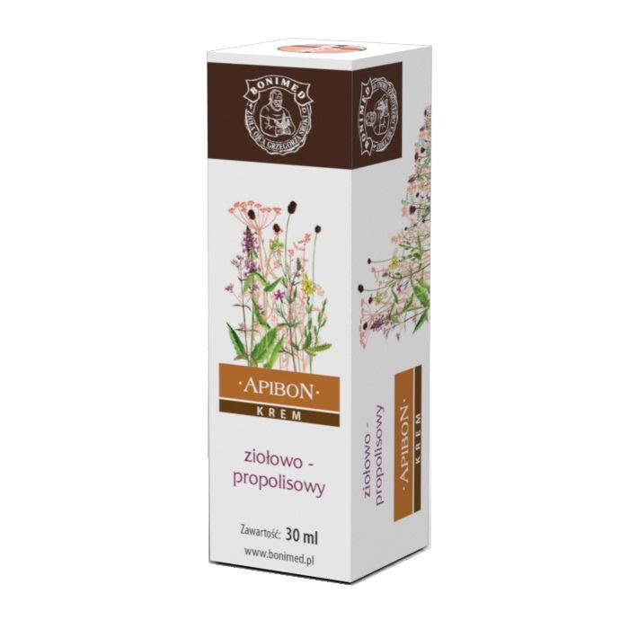 Apibon krem propolisowo-ziołowy, 30 ml