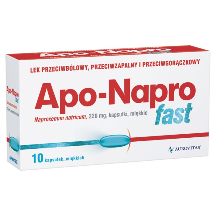 Apo-Napro Fast 220 MG 10 KAPSUŁEK MIĘKKICH