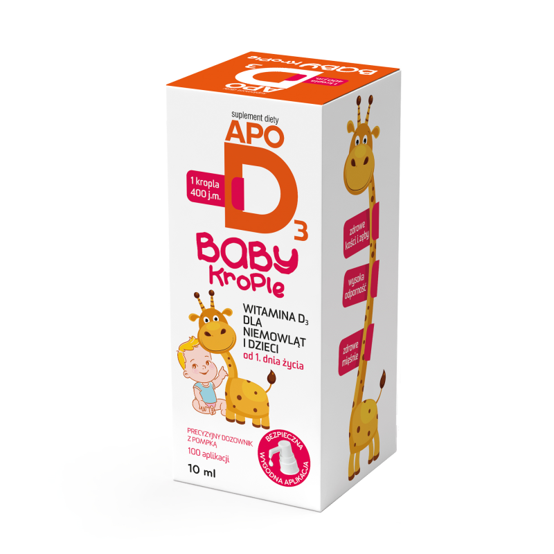 ApoD3 Baby 400 j. m. krople dla dzieci i niemowląt, 10 ml