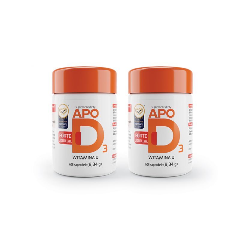 ApoD3 Forte 2000 j.m 60 kapsułek / Witamina d3