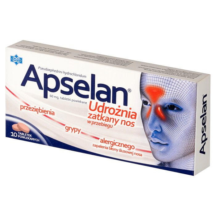 Apselan 60 mg, 10 tabletek powlekanych