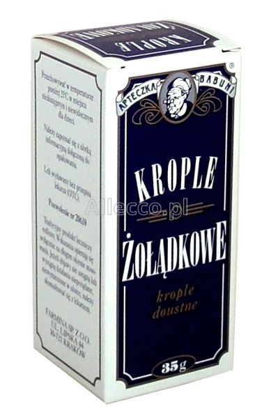 Apteczka Babuni Krople żołądkowe 35 g/ból żołądka/niestrawność
