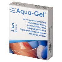 AQUA-GEL sterylny opatrunek hydrożelowy (krążek) 5cm 1 szt.