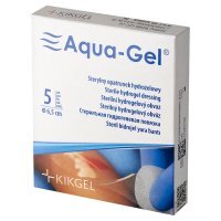 AQUA-GEL Sterylny opatrunek hydrożelowy o śr. 6,5cm 1 szt.