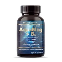 AquaMag + B6 naturalny magnez z wody morskiej kapsułki, 60 szt.