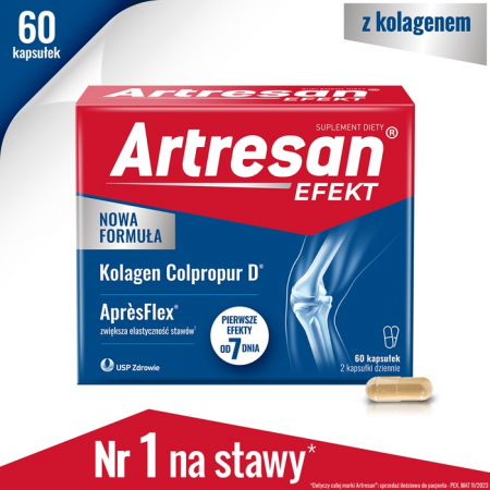 Artresan Efekt kolagen na stawy kapsułki, 60 szt.