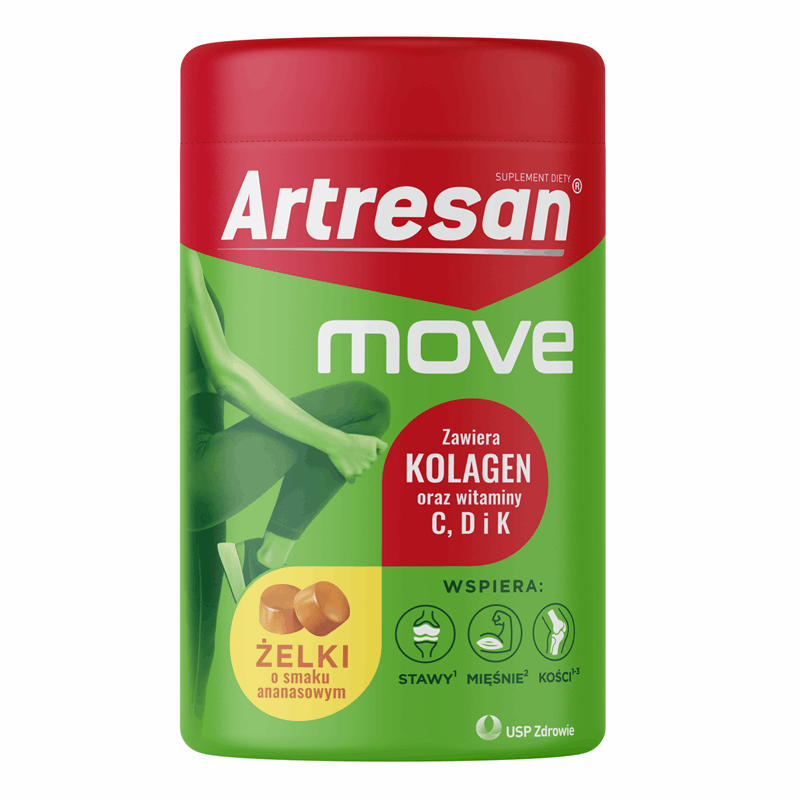 Artresan Move żelki o smaku ananasowym, 150 g