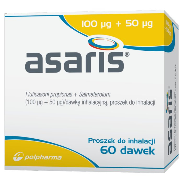 Asaris proszek do inhalacji 100 mcg + 50 mcq 60 dawek, proszek do inhalacji
