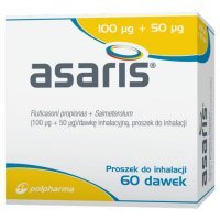 Asaris proszek do inhalacji 100 mcg + 50 mcq 60 dawek, proszek do inhalacji