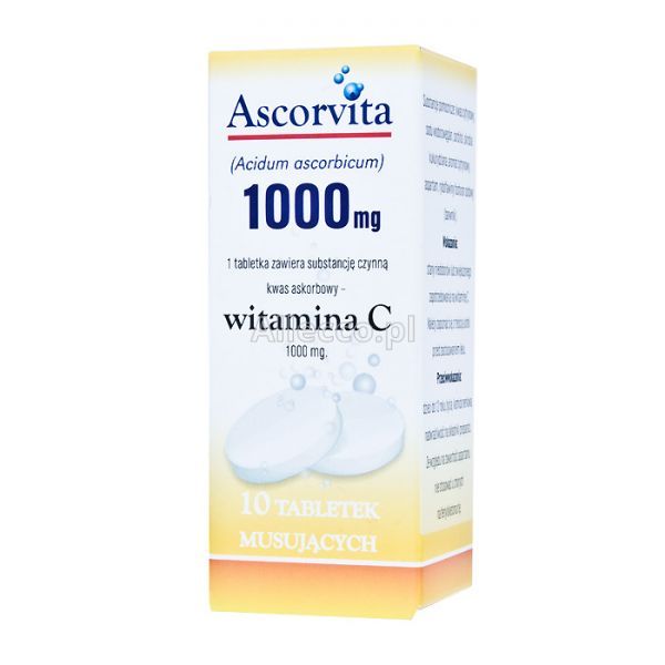Ascorvita 1 g 10 tabl.