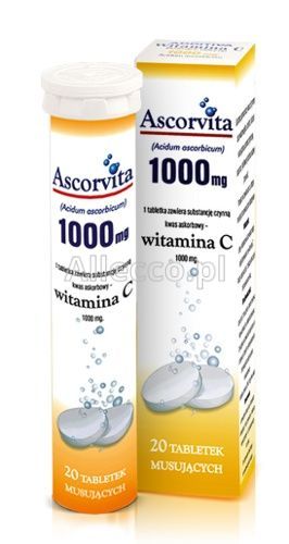 Ascorvita 1 g 20 tabl.