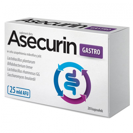Asecurin Gastro kapsułki, 20 szt.