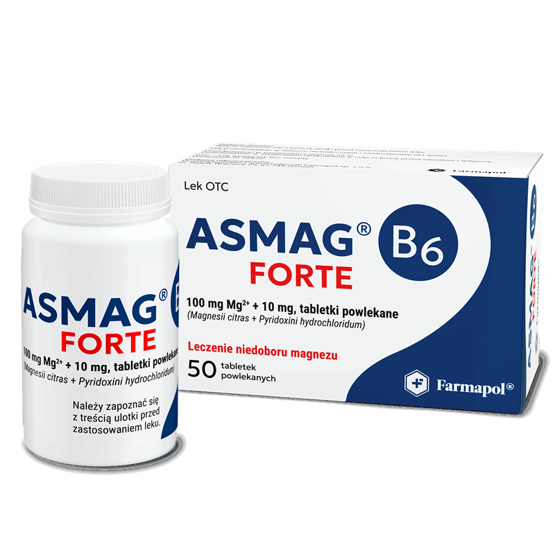 Asmag B6 Forte tabletki powlekane, 50 szt.