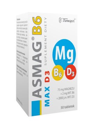 Asmag B6 MAX D3 50 tabletek