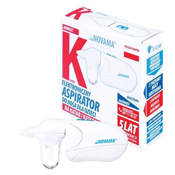 Aspirator elektroniczny do nosa NOVAMA White K 1 szt.