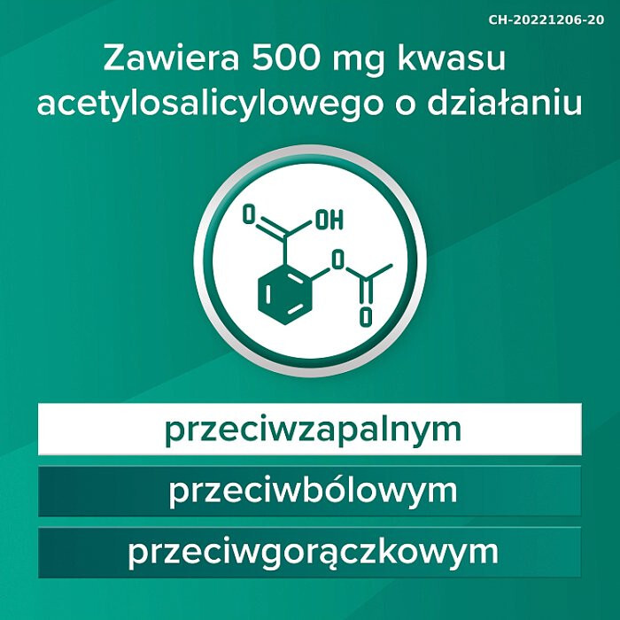 Aspirin 500 mg tabletki przeciwbólowe i przeciwzapalne, 100 szt.