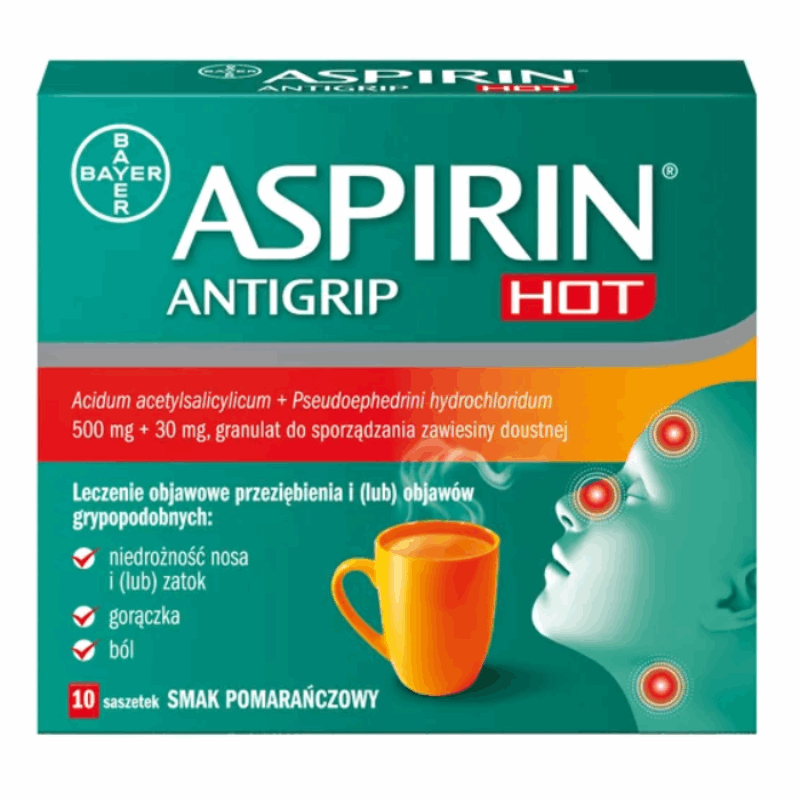 Aspirin Antigrip Hot saszetki, 10 szt.