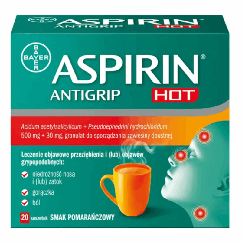 Aspirin Antigrip Hot saszetki, 20 szt.
