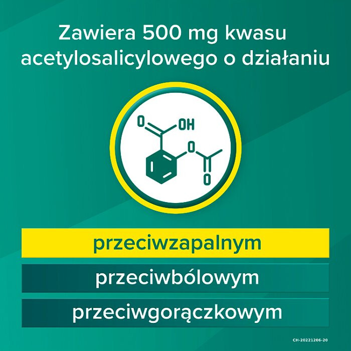 Aspirin BAYER 12 tabletek musujących / Przeziębienie