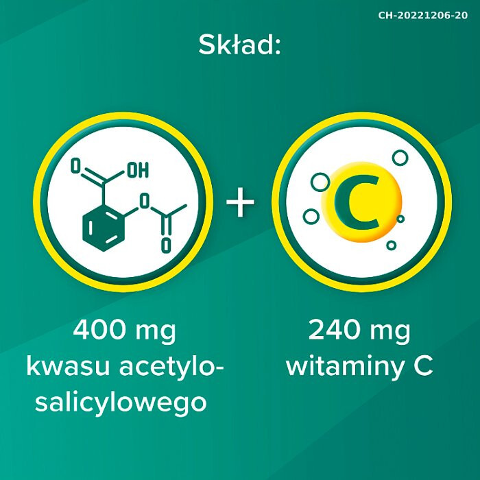 Aspirin BAYER C 10 tabletek musujących / Przeziębienie
