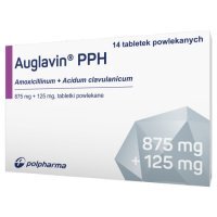 Auglavin PPH 875 mg + 125 mg 14 tabletek powlekanych