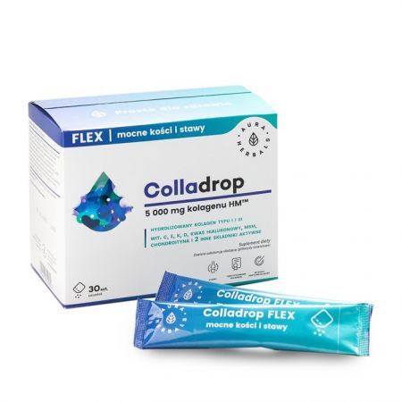 Aura Herbals Colladrop Flex kolagen morski 30 saszetek