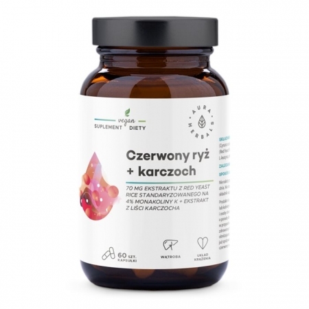 Aura Herbals Czerwony ryż + Karczoch 60 kapsułek