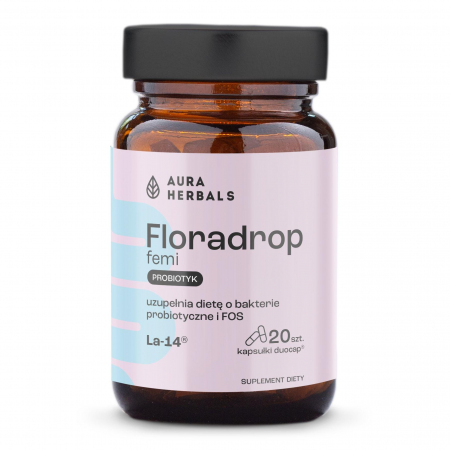 Aura Herbals Floradrop Femi probiotyk dla kobiet w kapsułkach, 20 szt.