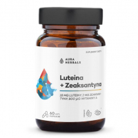 Aura Herbals Luteina + Zeaksantyna + Witamina A kapsułki, 60 szt.