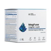 Aura Herbals MagFuse magnez + cynk saszetki, 30 szt.