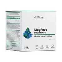 Aura Herbals MagFuse magnez + witamina B6 saszetki, 30 szt.