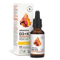 Aura Herbals Witamina D3 2000 IU + K2 + Omega-3 krople, 30 ml