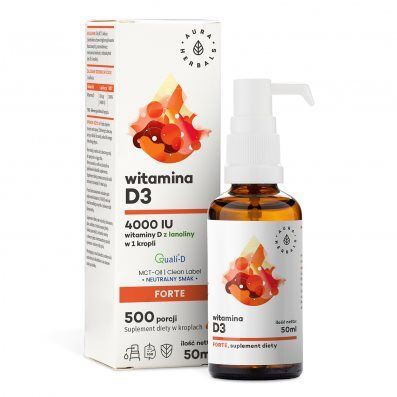 Aura Herbals Witamina D3 4000 IU MCT krople 50 ml