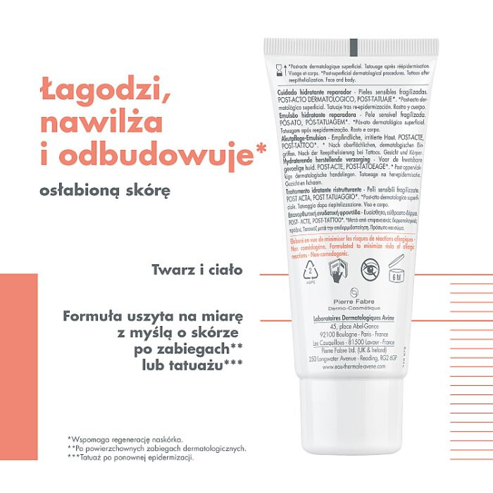 Avene Avene Cicalfate+ emulsja nawilżająca i regenerująca, 40 ml