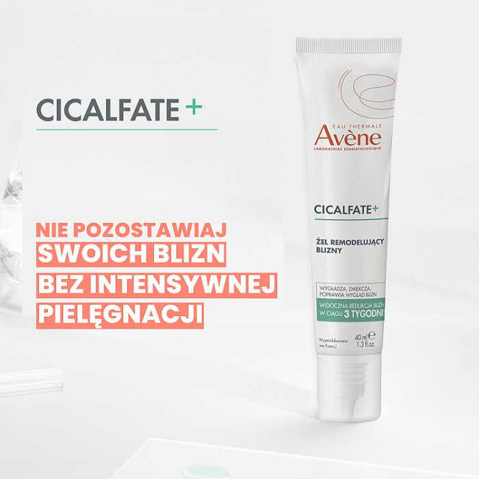 Avene Cicalfate+ Żel remodelujący blizny, 40 ml