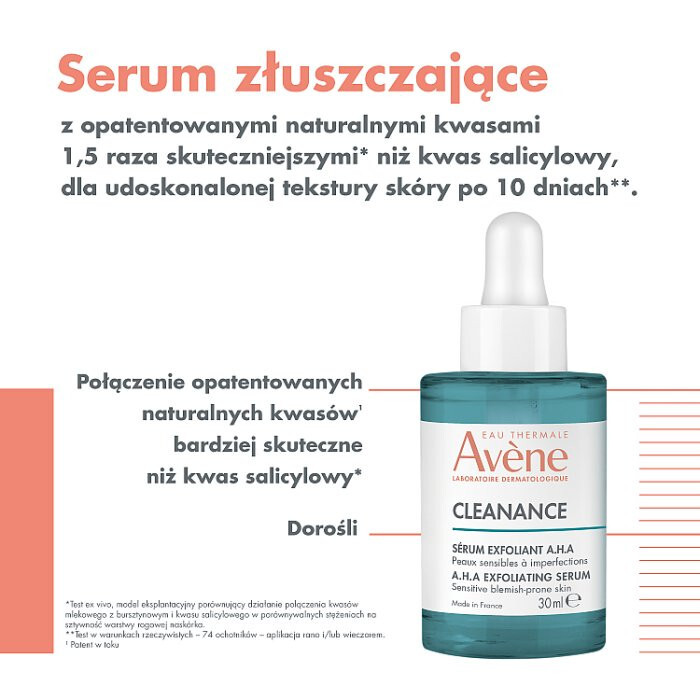 Avene Cleanance A.H.A serum złuszczające, 30 ml