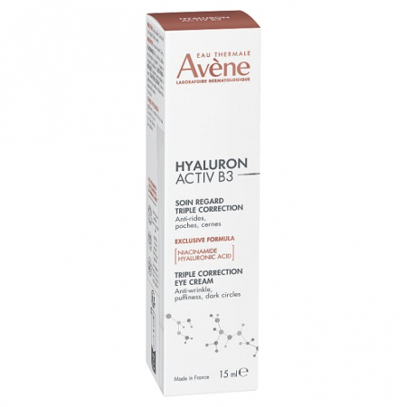 Avene Hyaluron Activ B3 krem pod oczy o działaniu korygującym, 15 ml