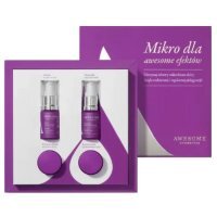 Awesome Cosmetics Mokrobiome zestaw 4 mini kosmetyków do pielęgnacji skóry, 2 x 5 ml + 2 x 7 ml