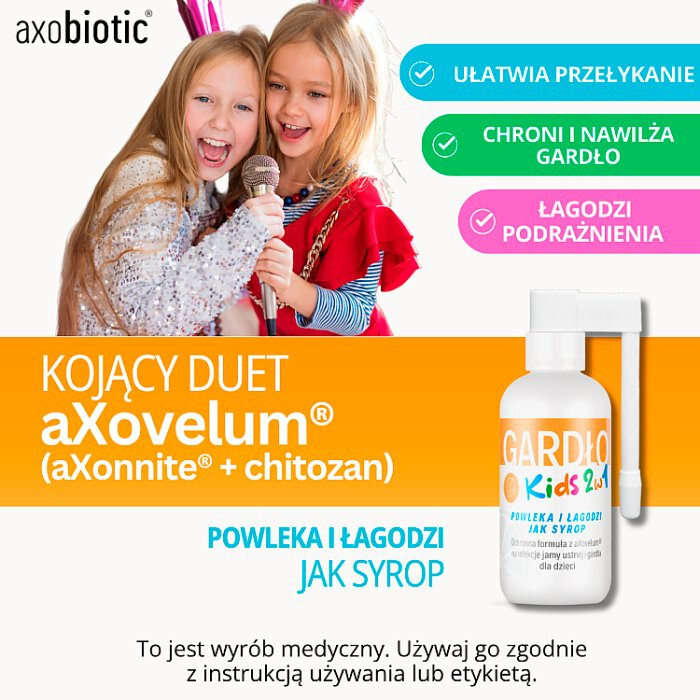 Axobiotic Gardło Kids spray do gardła dla dzieci 2w1, 30 ml