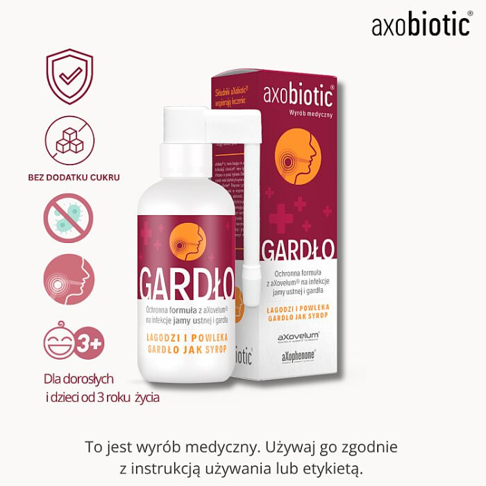 Axobiotic Gardło spray do gardła, 30 ml
