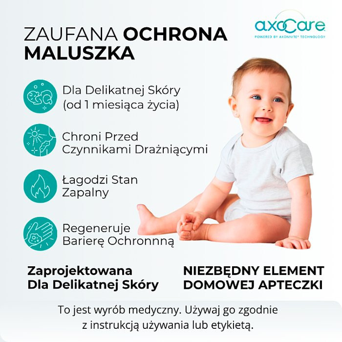 AxoCare pianka dla dzieci na odparzenia podrażnienia i wysypki, 85 ml