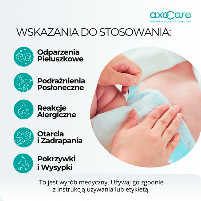 AxoCare pianka dla dzieci na odparzenia podrażnienia i wysypki, 85 ml