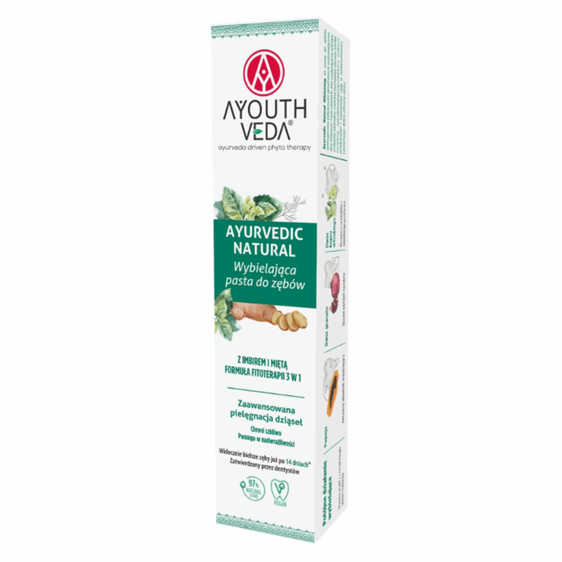 Ayurvedic Natural Wybielająca pasta do zębów, 100 g