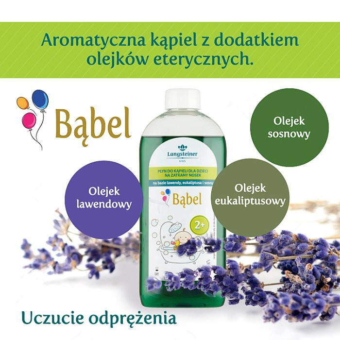 Bąbel Płyn do kąpieli dla dzieci na zatkany nosek, 400 ml