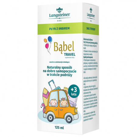 Bąbel Travel płyn z imbirem dla dzieci, 125 ml