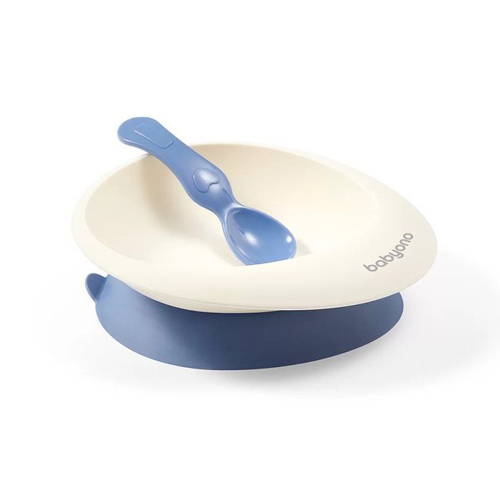 BabyOno Miseczka z przyssawką i łyżeczką