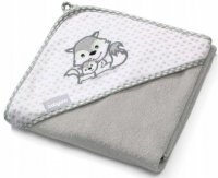 BABYONO NATURAL BAMBOO Okrycie kąpielowe bambusowe - szary 1 szt.