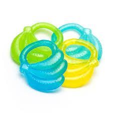 BABYONO Żelowy gryzak dla niemowląt - banany 1 szt.